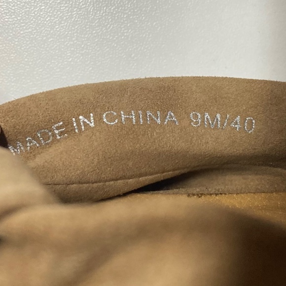 Lucky Brand Tan Suede Slide Sandals Sz 9M - Picture 5 of 5